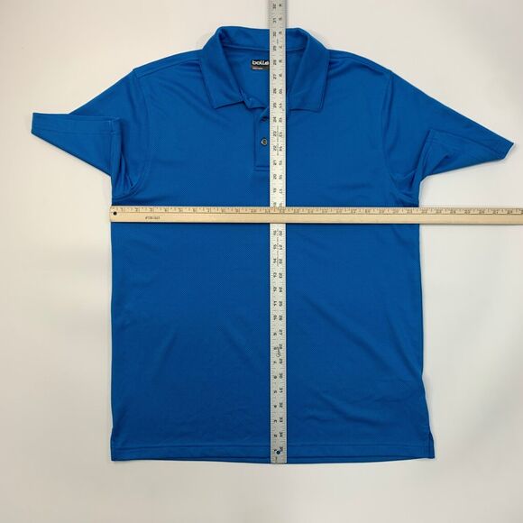 Bolle Polo Shirt Mens L Large Pacific Short Sleeve Quick Dry Performance Golf - Picture 6 of 10